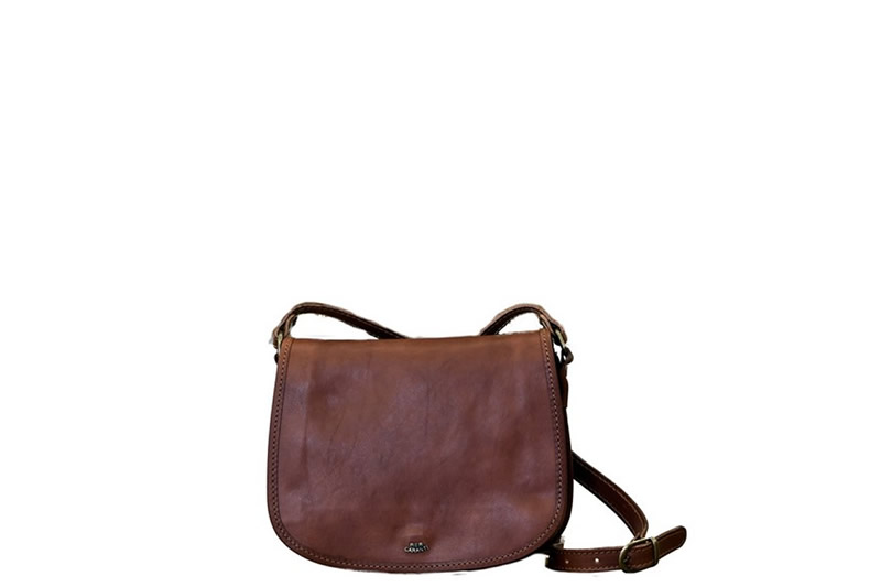 Borsa con patta tonda